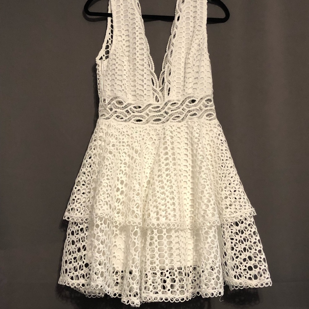 VICI- Romantically Yours Crochet Lace Dress